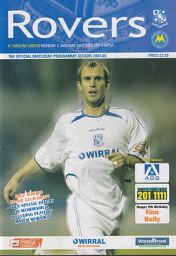 Tranmere Rovers v Torquay United Match Programme 2005-01-03